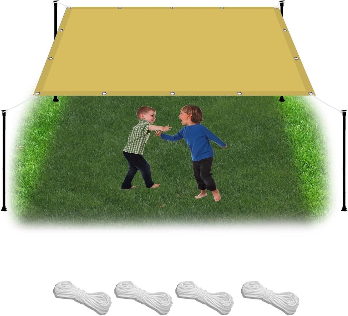 Pergola Luifel Vervanging - Schaduwzeil Balkon - Buitenruimte Beschermen - Waterbestendig Polyester - 1.6x2.2m - Creme