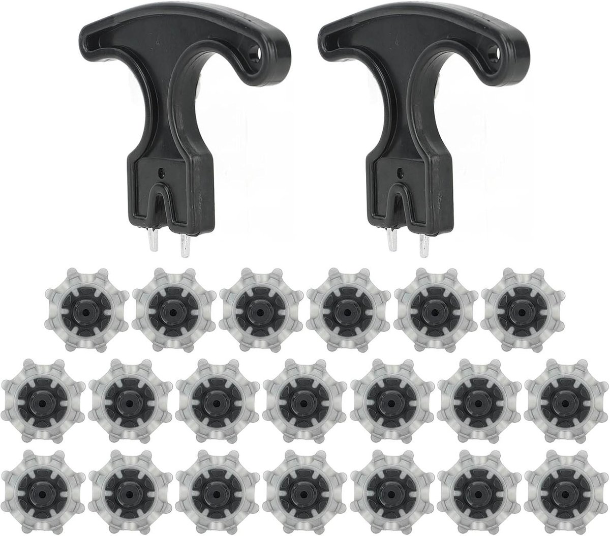 Vervangende Golf Spikes voor Schoenen, 20 Stuks Schroefspikes met Nageltrekker, Antislip Golf Studs voor Verbeterde Grip en Prestaties op de Golfbaan