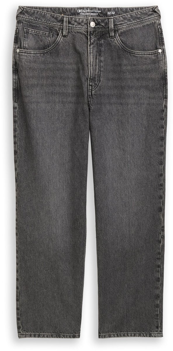 Tom Tailor Denim - TTELLIOT baggy jeans - Maat 31/32 - used mid stone grey denim