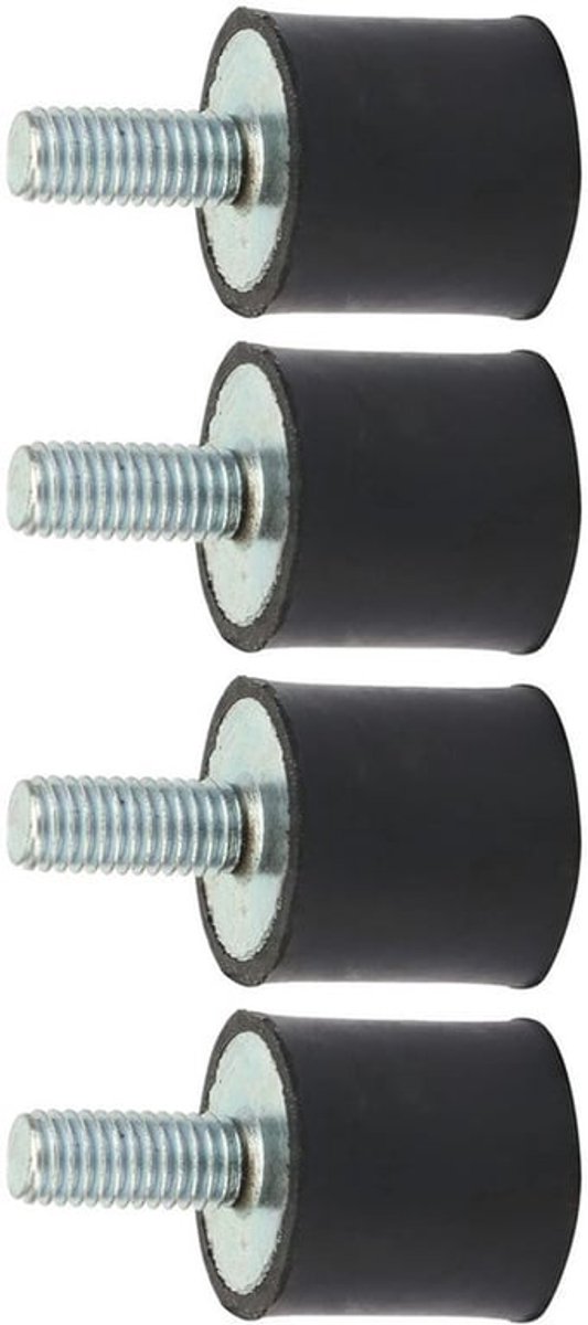 4 Stuks Schokdempers M3 Rubber Mount M3 M5 M6 Rubberen Lagers Airconditioning Rubberen Buffers Anti-vibratie Voeten Schokdempers M5 Silentblock voor Warmtepomp Schokdempers