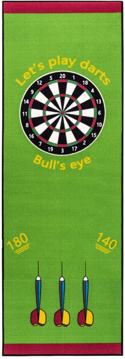 Dartmat darttapijt toernooimat dartmat groen darts 237 x 80 cm Kingpower