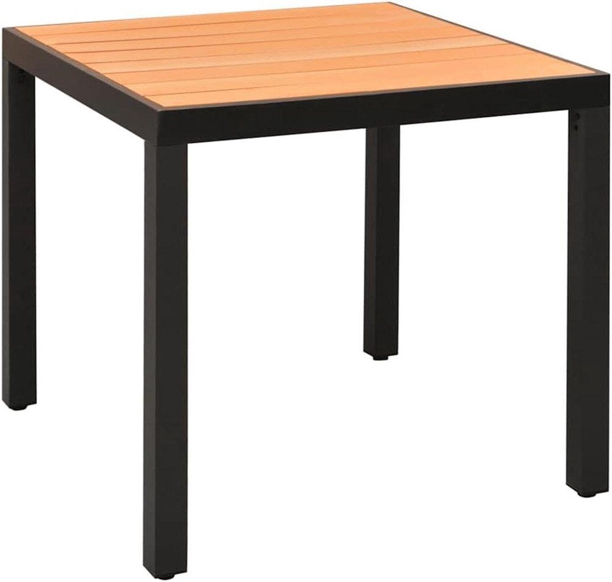 Tuintafel - Terrastafel Buitentafel - Buiten Eten - Weerbestendig Tafelblad - 80x80x74 cm - Bruin