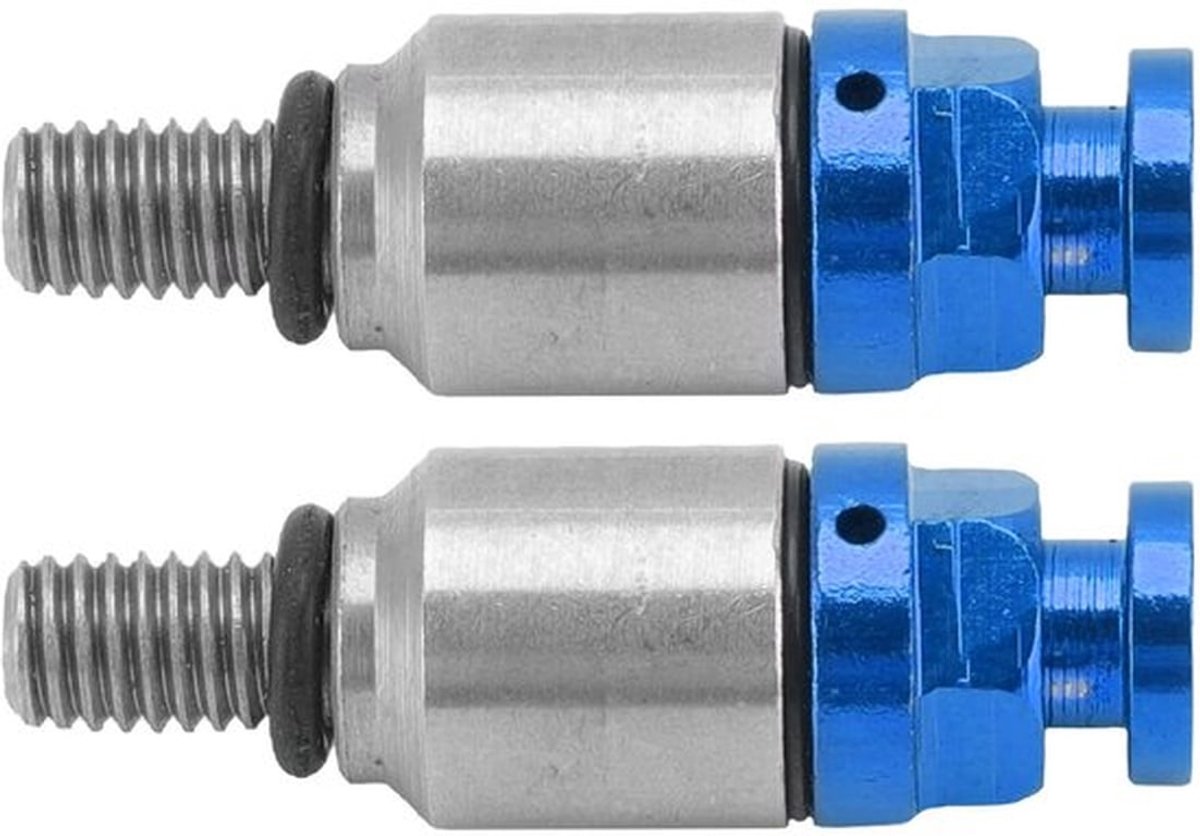Vork Ontluchtingsklep, Robuuste Vork Ontluchtingsklep Aluminiumlegering Eenvoudige installatie M5x0 . 8 voor Motorfietsen(Blauw)