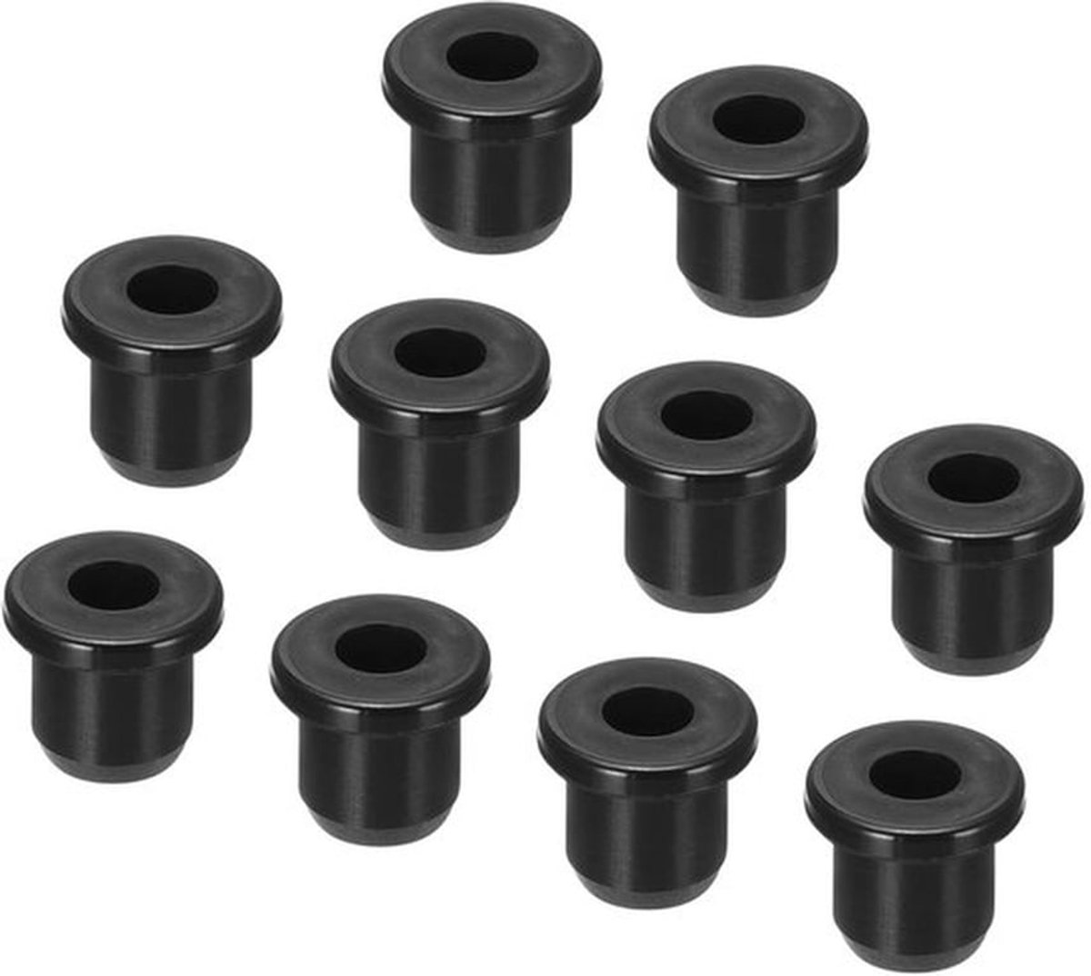 10 stuks rubberen doorvoeren 8 mm montage diameter ronde T-type siliconen afdichtingen flexibele gatenpluggen voor kabelpijpkoordbescherming