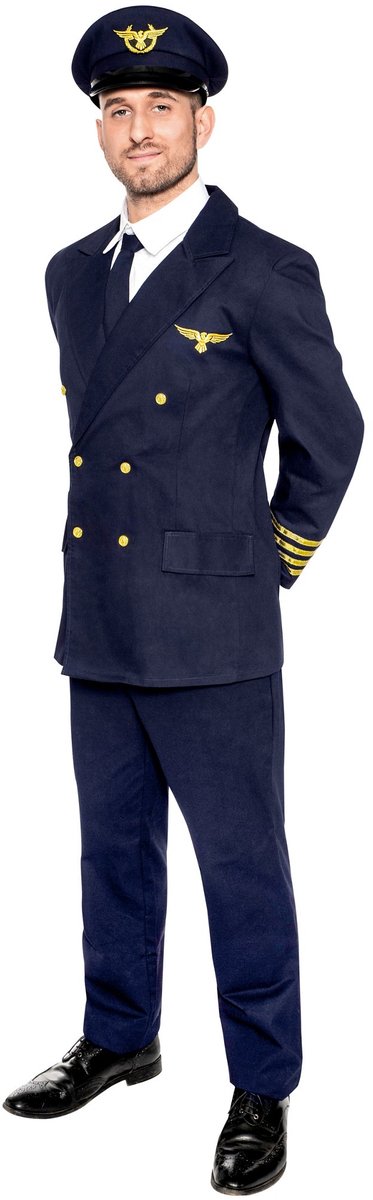 Piloot Uniform Kostuum - Carnaval Halloween Fasching