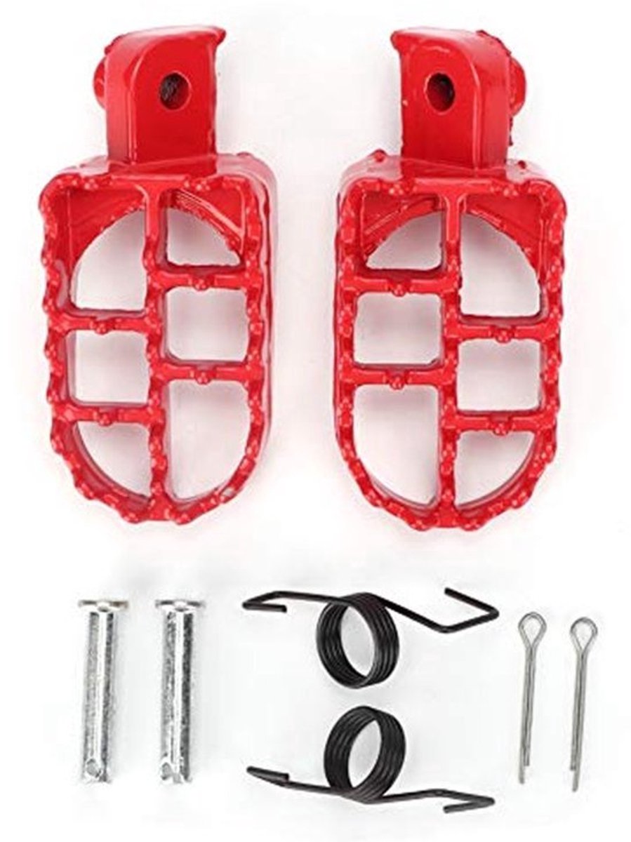 Motorfiets Voetsteunen Kit 2 Stuks - Universeel Aluminium - Antislip & Duurzaam