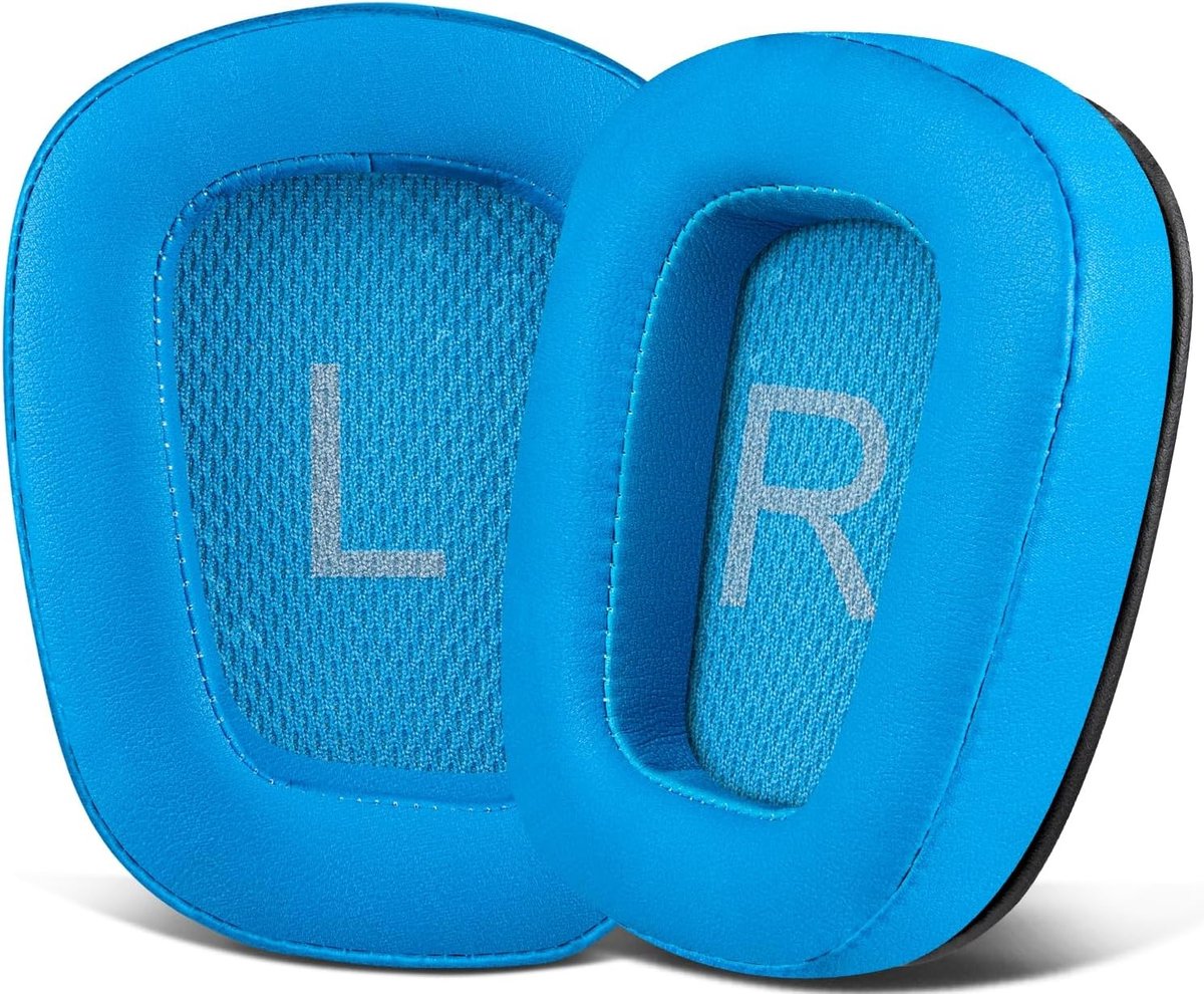 Vervangende oorkussens van kunstleer voor Logitech gaming headsets, comfortabel en duurzaam, geschikt voor G35 G930 G933 G935 G633 G635 G533 G430 G431 G432 G433 G332 G230 G231 G233