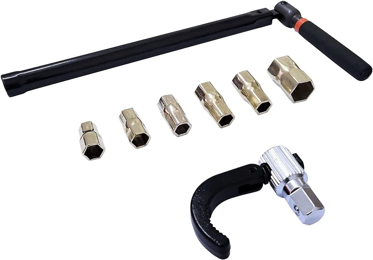 Interchangeable 9-17mm steeksleutel met haak voor badkamerkraan set - veelzijdige en duurzame oplossing