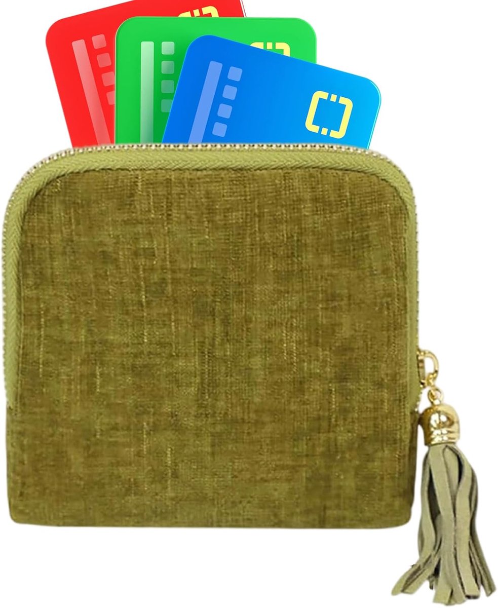 Juwelendoosje Reisformaat - Sieraden Organizer - Reizen - Zes Compartimenten - 11.5 cm Breed - Groen