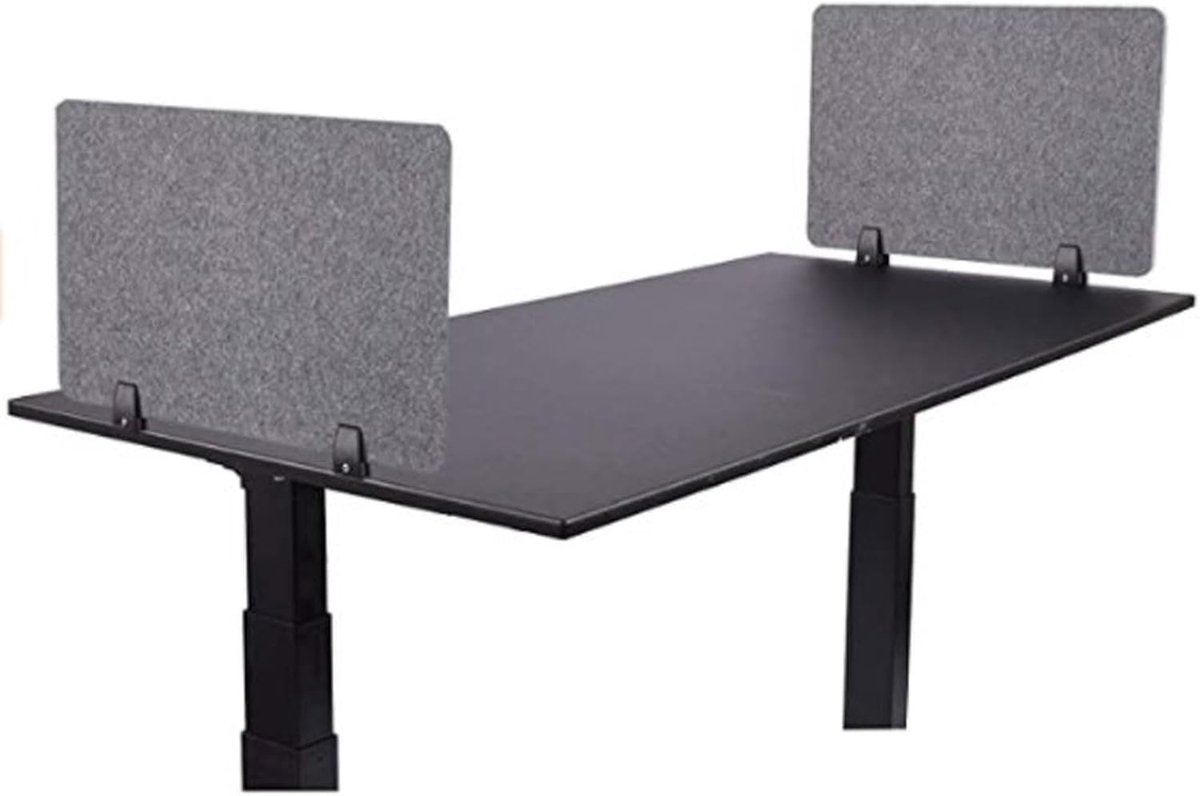 Bureau scheidingswand - Bureauverdelers akoestisch - Privacy creëren - Gemaakt van vilt - 30 x 40 cm - Grijs — cadeau in Cadeau-ideeën - foto 7