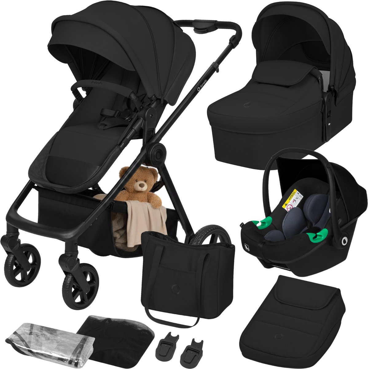 Lionelo Greet Kinderwagen 3in1 met Omkeerbare Zitting