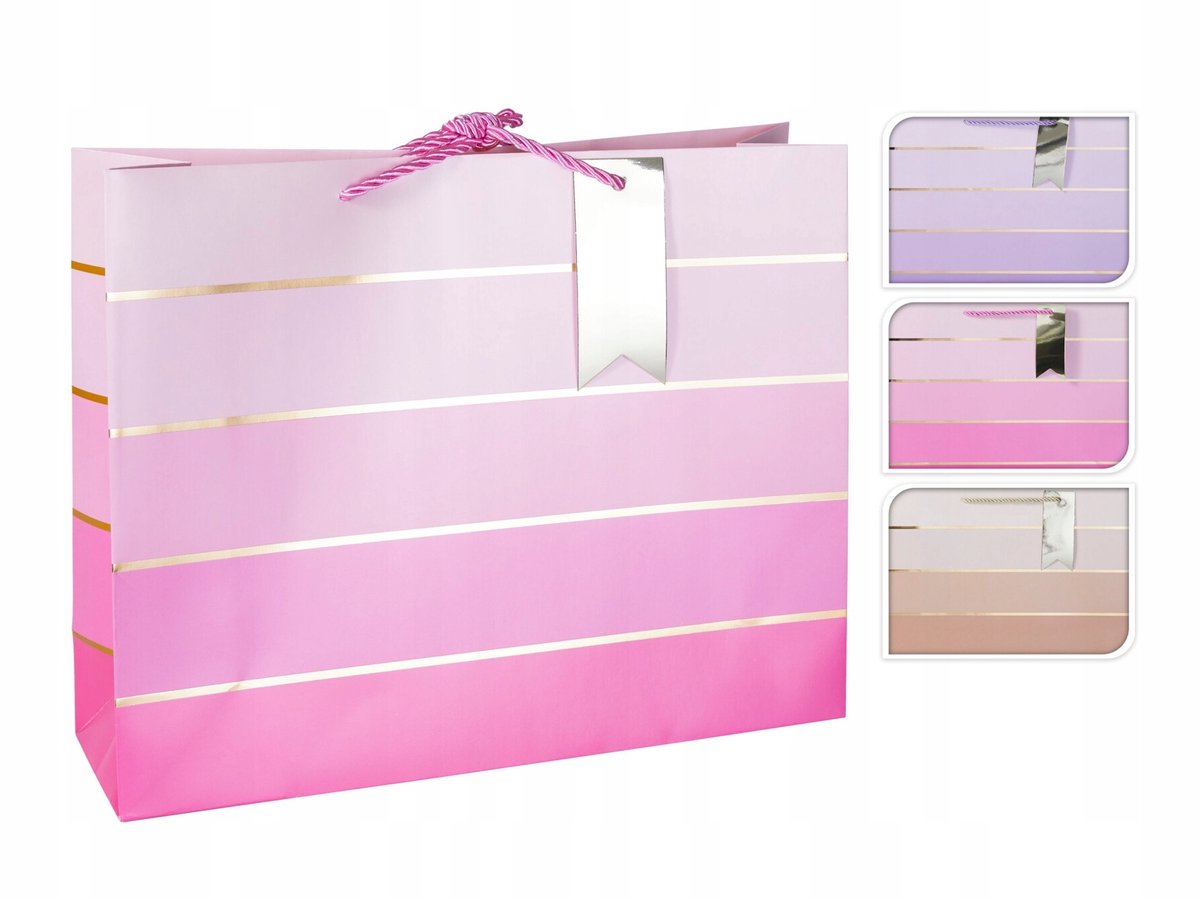Koopman Serie - Pastel Cadeautas - Breed - 10x40x30 cm - Moderne Ombre Design