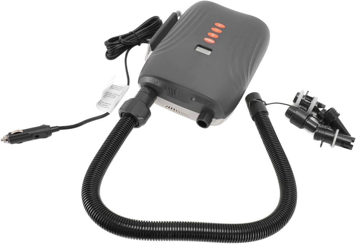 Elektrische Pomp - Hogedruk Pomp - Buitenavonturen - 20PSI Hogedruk - 12V Auto - Zwart