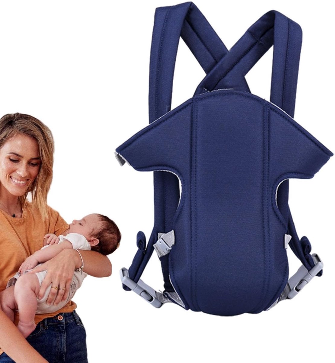Kinder draagzak - Heupdrager baby - Outdoor avonturen - Ergonomisch gewicht - 9.1 x 21 x 9.1 cm - Blauw