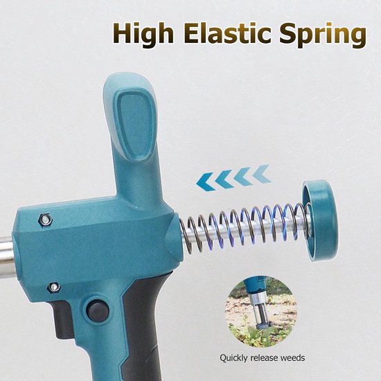 Elektrische Onkruidtrimmer - Snoerloze Weder - Gazon Onderhoud - Wortel Verwijdering - 40-48 Inch - Zwart — afbeelding 2