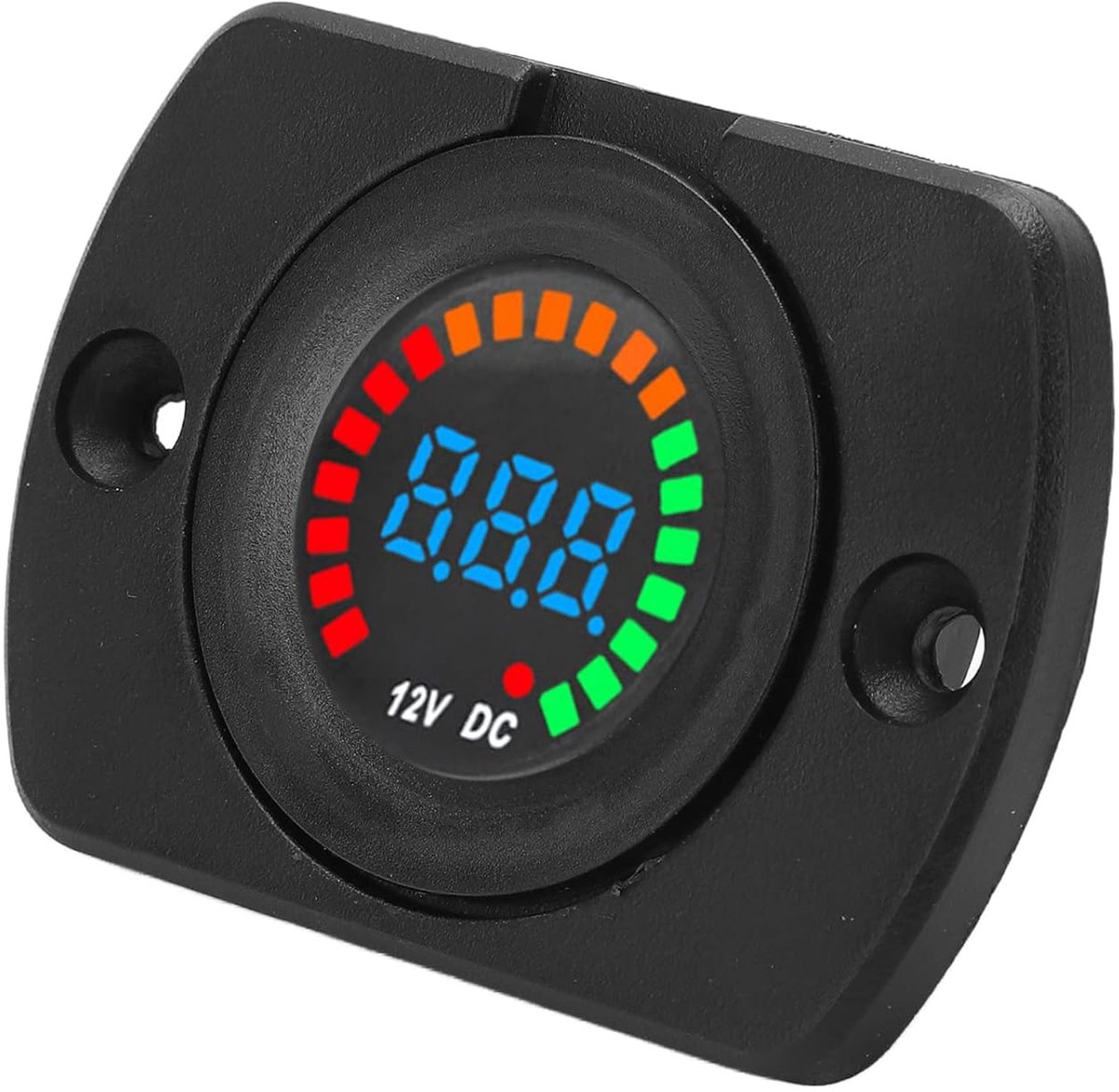 Digitale Voltmeter - Batterijmeter Auto - Batterij Bewaken - Real-time Weergave - 12V - Zwart