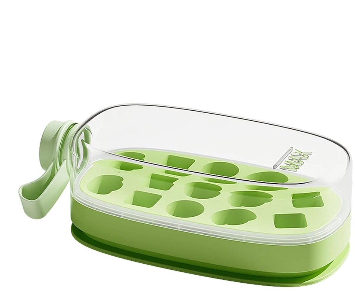 IJsmachine Beker - Ijsvorm Fles - Dranken Koelen - 2-in-1 Ontwerp - 9.5 x 10.7 x 9.5 cm - Wit