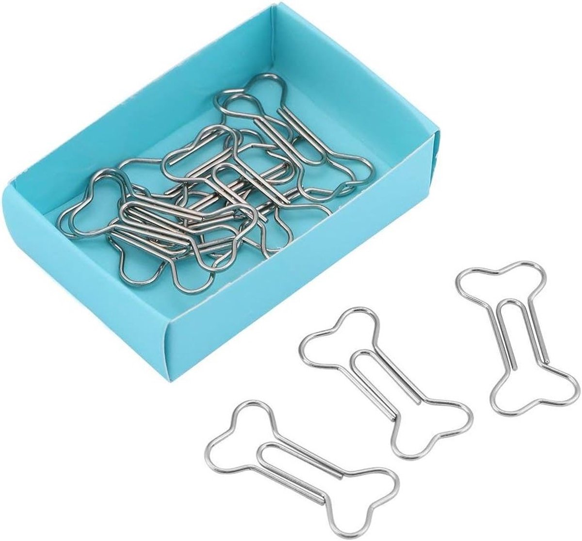 Creatieve botvormige paperclips - 12 stuks voor knutselen, scrapbooking en kantoorbenodigdheden