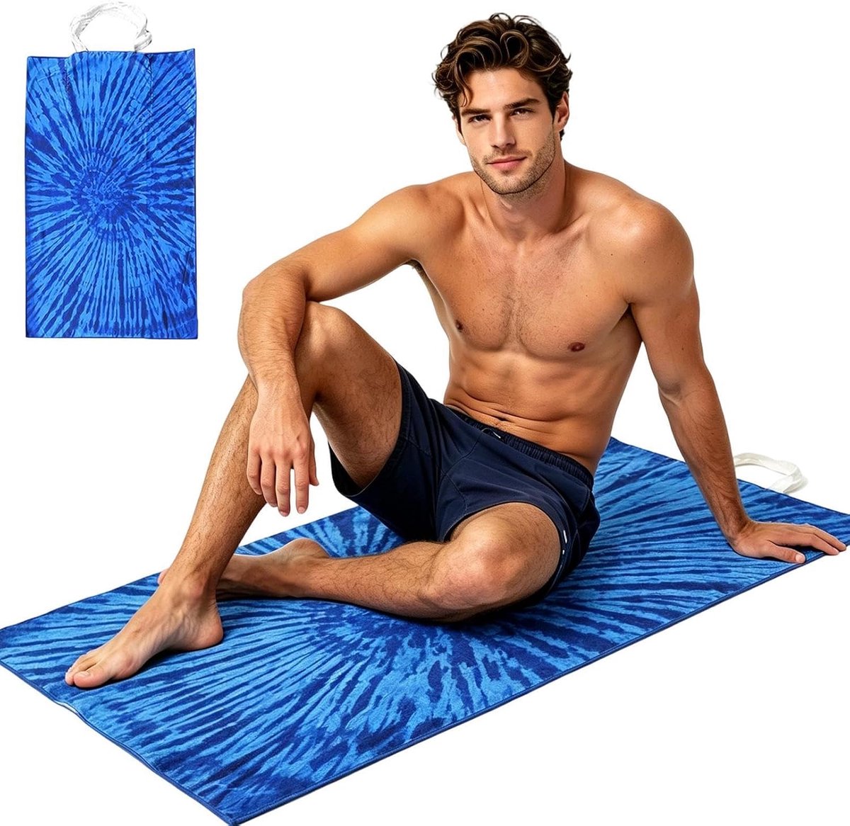 Strandlaken Tas - Handdoek Rugzak - Zomerse Uitjes - Zandbestendige Technologie - 160 x 80