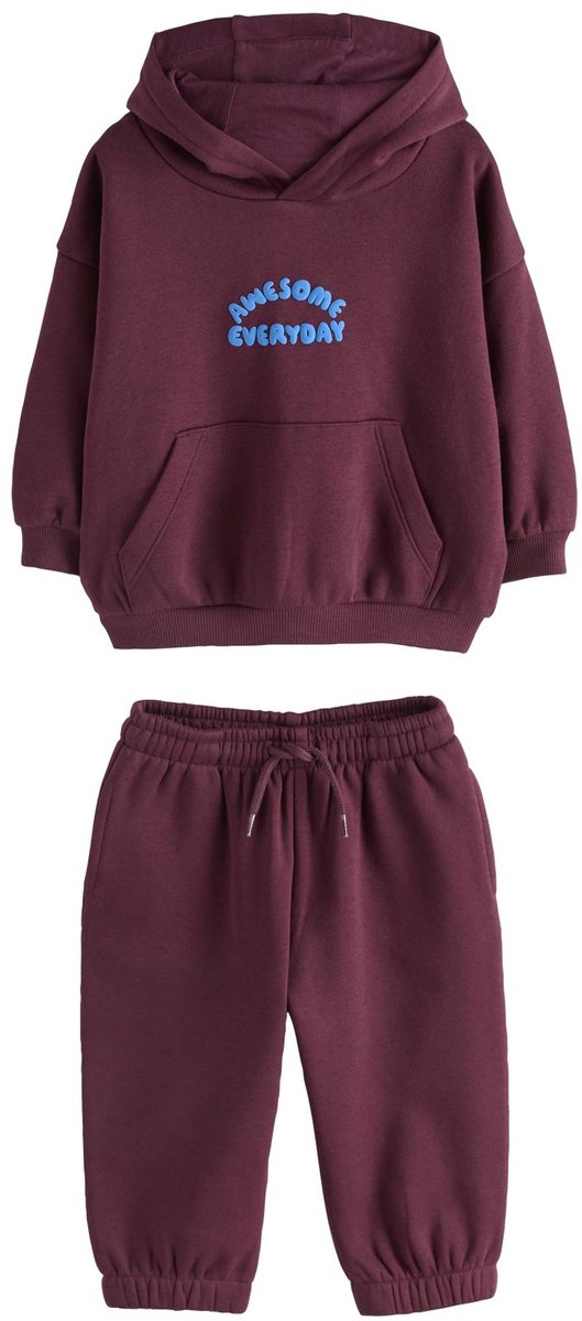 Next - Jongens - Set van hoodie en joggingbroek - Rood