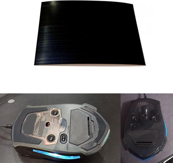 Muisvoetjes Vervangend - Glijders Skate - Gaming Nauwkeurigheid - Vermindert Wrijving - 10x7cm - Zwart — afbeelding 4