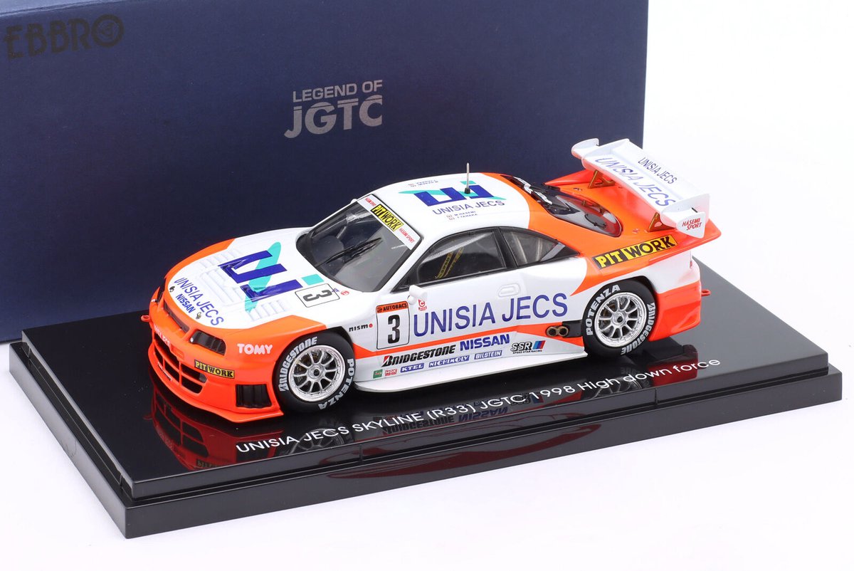 Nissan Unisia Jecs Skyline (R33) #3 JGTC (HDF) 1998 - 1:43 - Ebbro