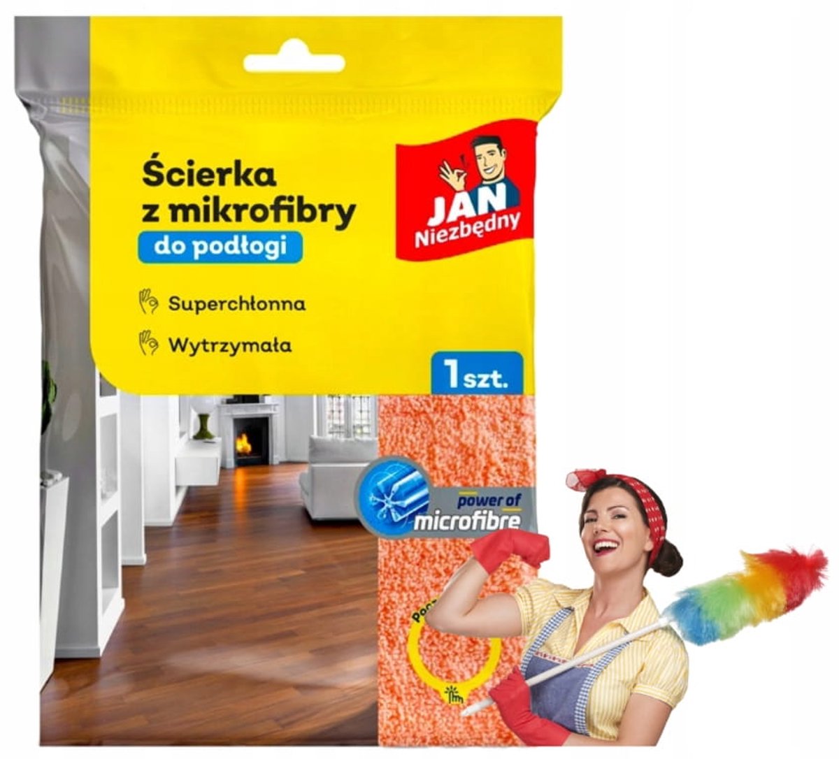 Jan Niezbędny Serie - Super Absorberende Microvezeldoek - Vloer - 1 Stuk
