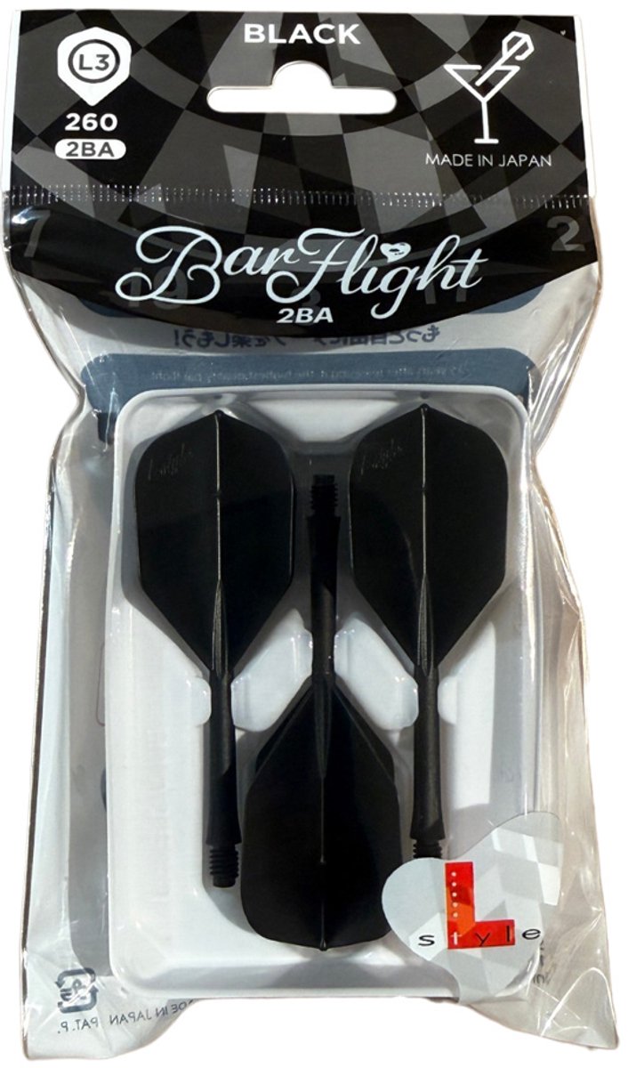 L-style Barflight Black L3 260 Flight & Shaft combinatie 1 set (3 stuks) van L-Style — afbeelding 3