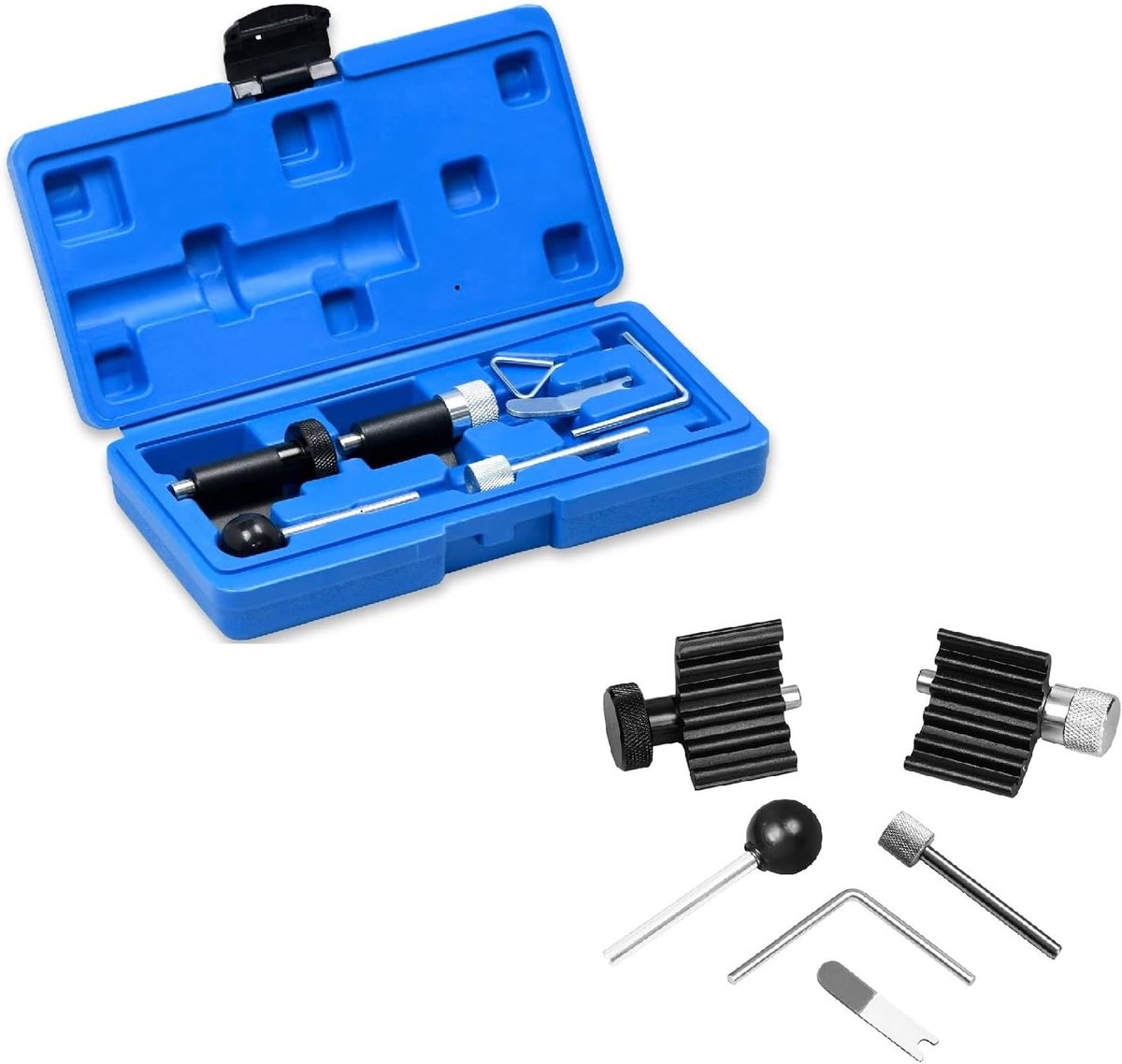 Tandriem Gereedschap Set - Motor Timing Tool - Motor Reparatie - 7-Delig - VAG Groep - Zwart