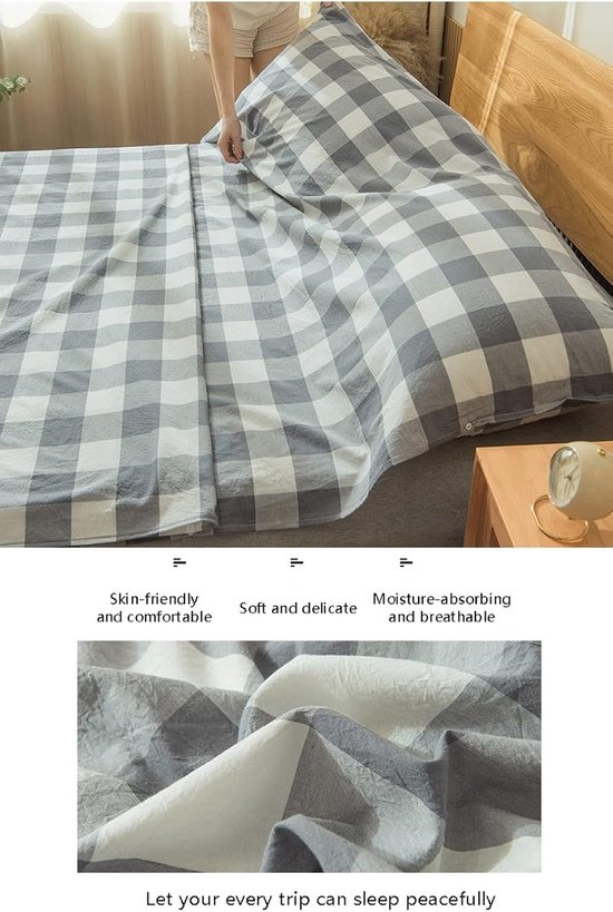 Slaapzak Liner - Reis Laken - Kamperen Reizen - Met Rits - 120x210cm - Roze — afbeelding 4