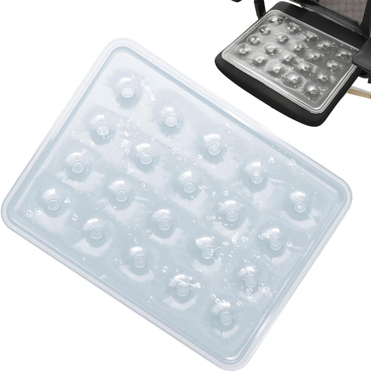 Koelkussen Autostoel - Verkoelende Mat - Comfortabel Zitten - Actieve Warmteafvoer - 30x40cm - Zwart