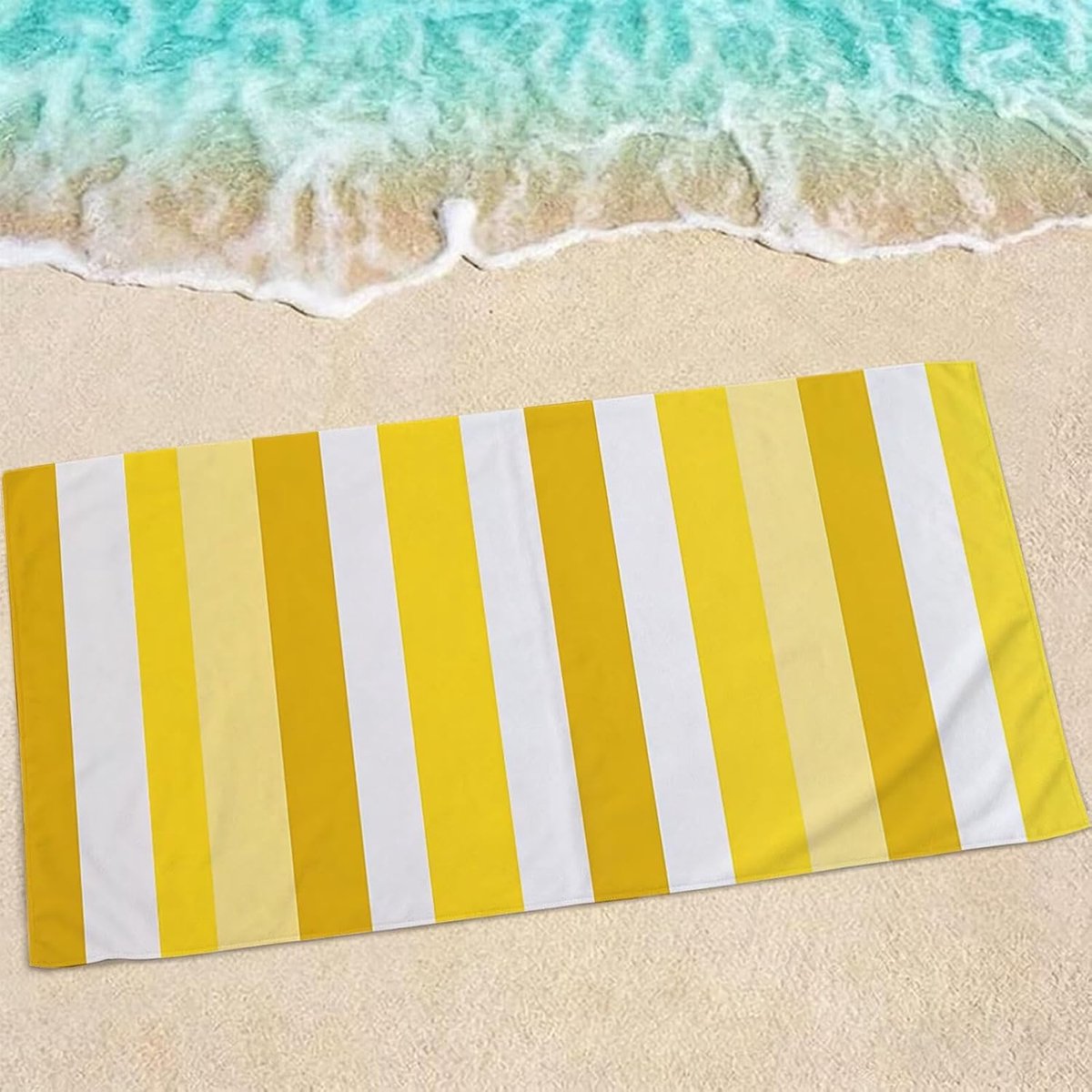 Strandhanddoek XXL - Strandlaken Zwembadhanddoek - Ontspannen aan Zee - Sneldrogend Zandbe