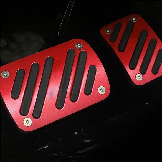 Pedaalhoezen Auto - Rempedaalhoezen Gaspedaal - Verbeteren Rijervaring - Antislip Ontwerp - 2 stuks/set - Rood — afbeelding 2