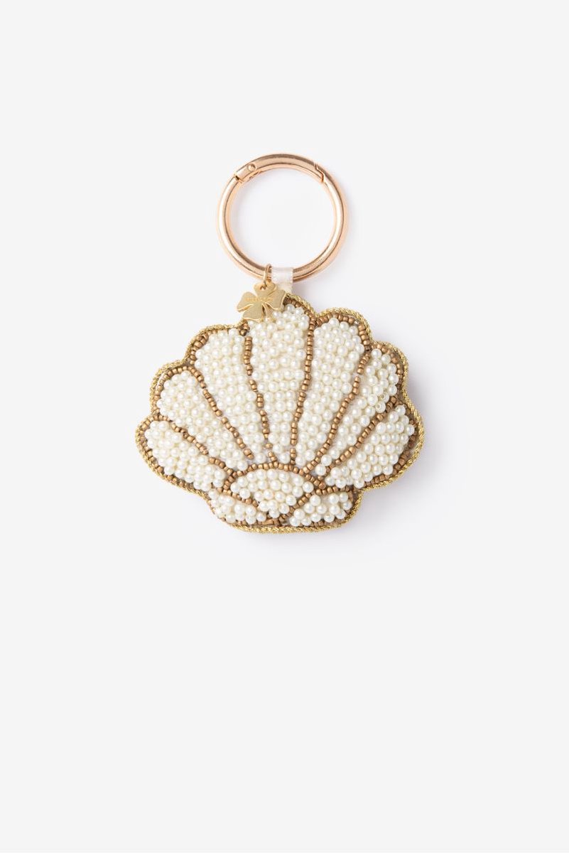 Sissy-Boy - Witte schelp bag charm