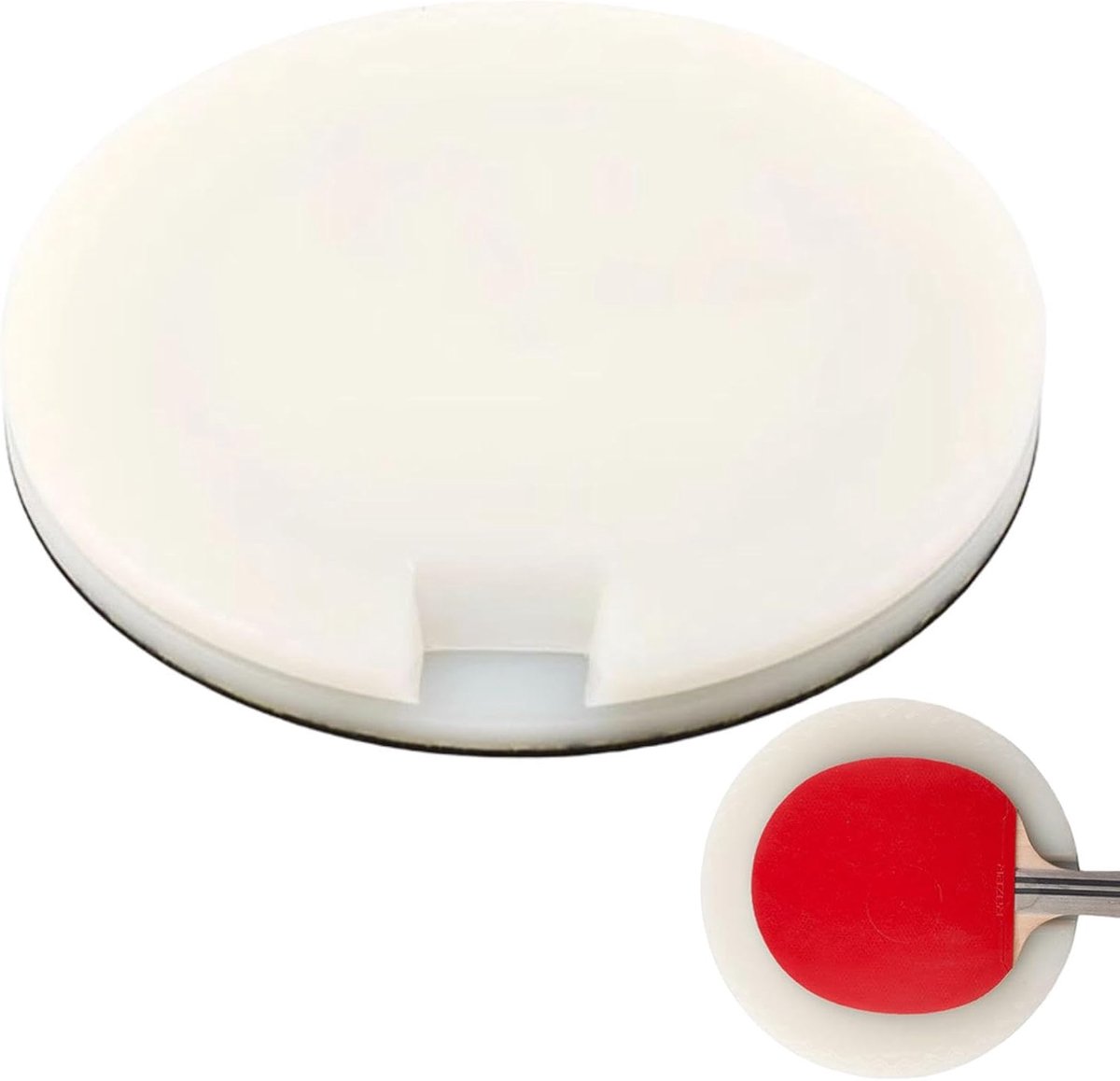 Snijtafel Tafeltennis - Racket Rubber - Rubber Snijden - Draaibaar Ontwerp - 23 x 23 cm - Wit