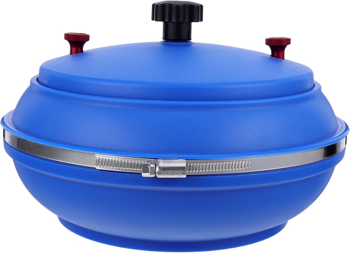 Polijsttrommel Vervanging - Trilpolijstbak - Edelstenen Polijsten - Naadloze Machine Compatibiliteit - 25.5 x 25.5 x 16 cm - Blauw