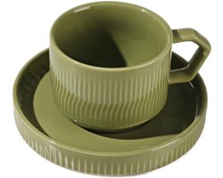 Koffiekopje Keramisch - Espresso Mok - Dagelijks Gebruik - Hoge Temperatuur Bak - 200 ml - Wit