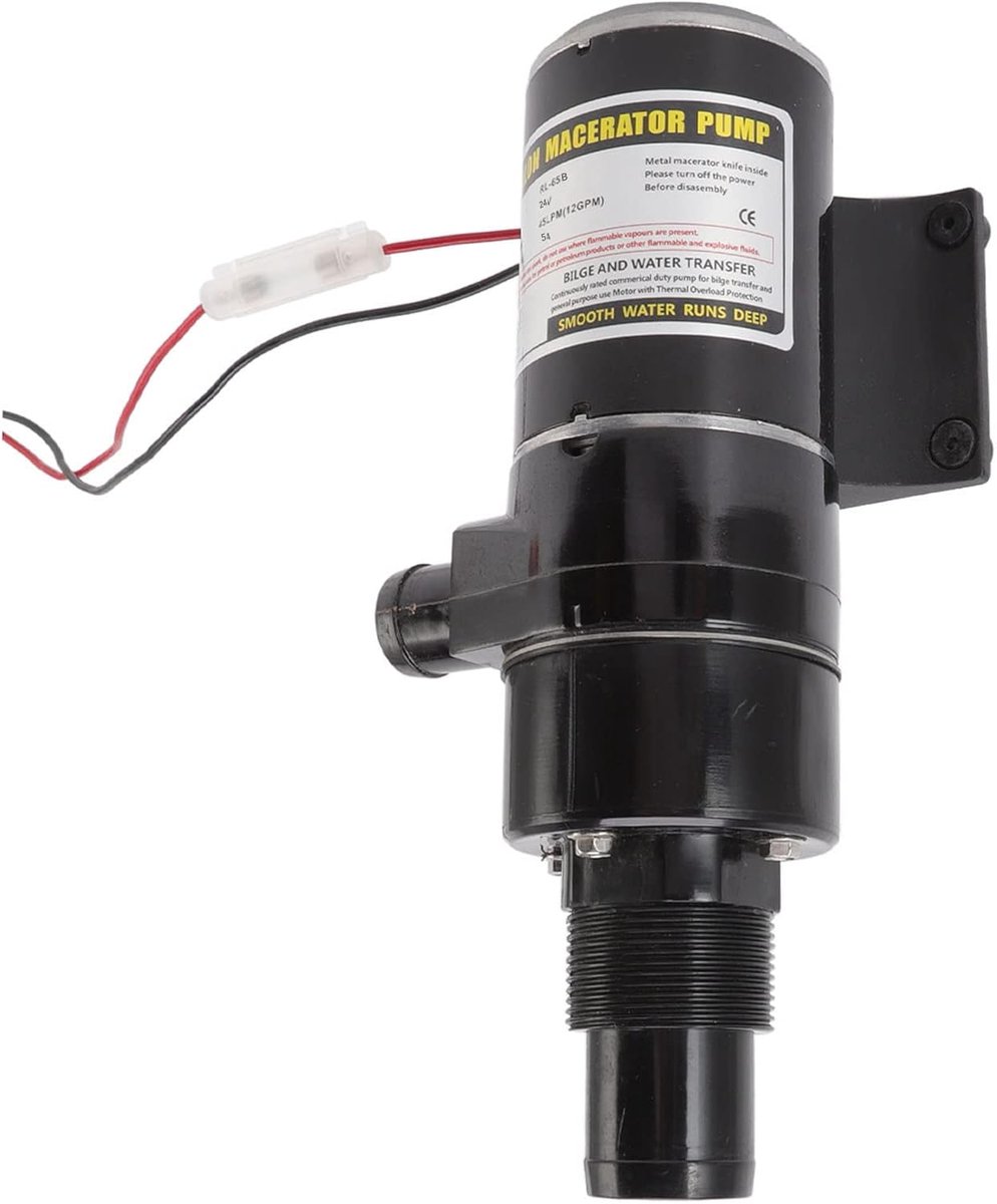 Afvalwaterpomp - Vergruizerpomp - Rioolwater Overdracht - Dubbele Blad Structuur - 45L Per Minuut - Zwart