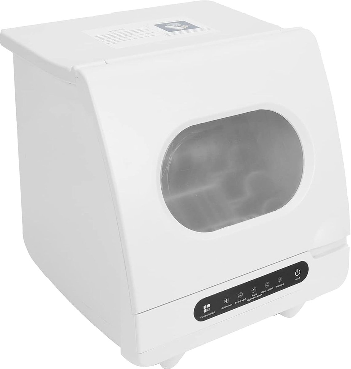Automatische Vaatwasser Mini Vaatwasser Keuken Reinigen 15 Minuten Wasprogramma 6 Couverts Wit