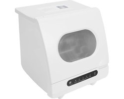 Automatische Vaatwasser - Mini Vaatwasser - Keuken Reinigen - 15 Minuten Wasprogramma - 6 Couverts - Wit