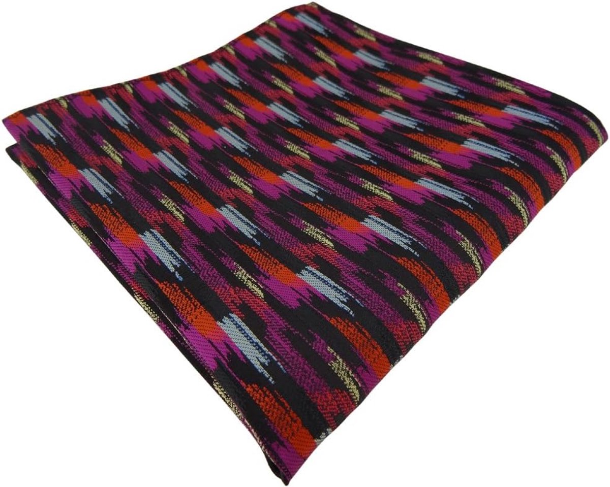 Zakdoek Heren - Accessoire Stijlvol - Outfit Afmaken - Gestreept Patroon - 30x30 cm - Multikleur