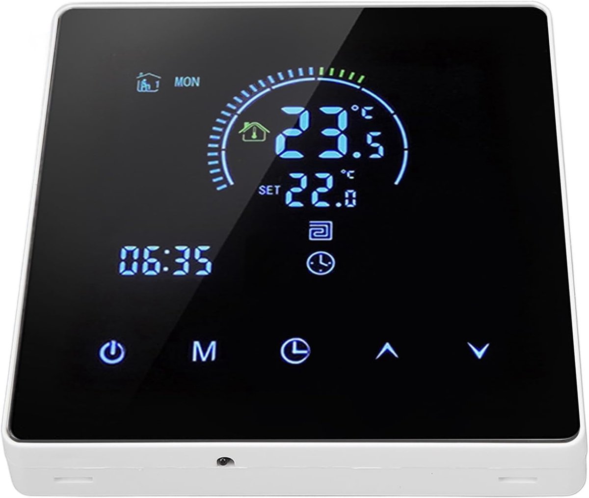 Waterverwarming Thermostaat - Ketelregelaar LCD - Energie Besparen - App en Stembediening - AC90-240V - Wit