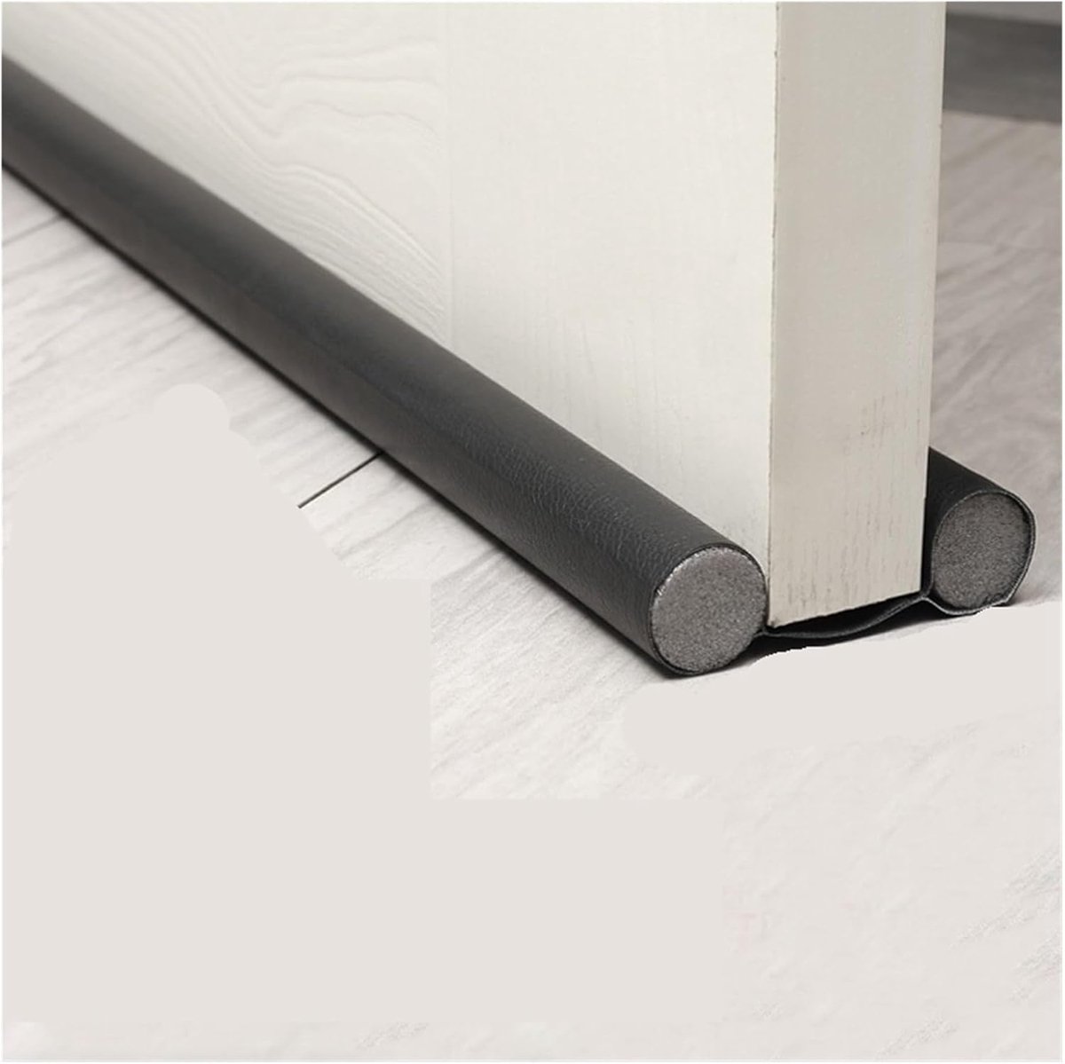 Deurstoppers Onderkant - Deurafdichting Strip - Tocht Weren - Eenvoudige Installatie - 10x10x10 mm - Zwart