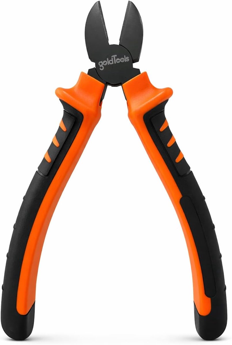Snijtang - Kniptang - Klusjes en reparaties - Chroom-vanadium-staal - 180 mm - Oranje/zwart