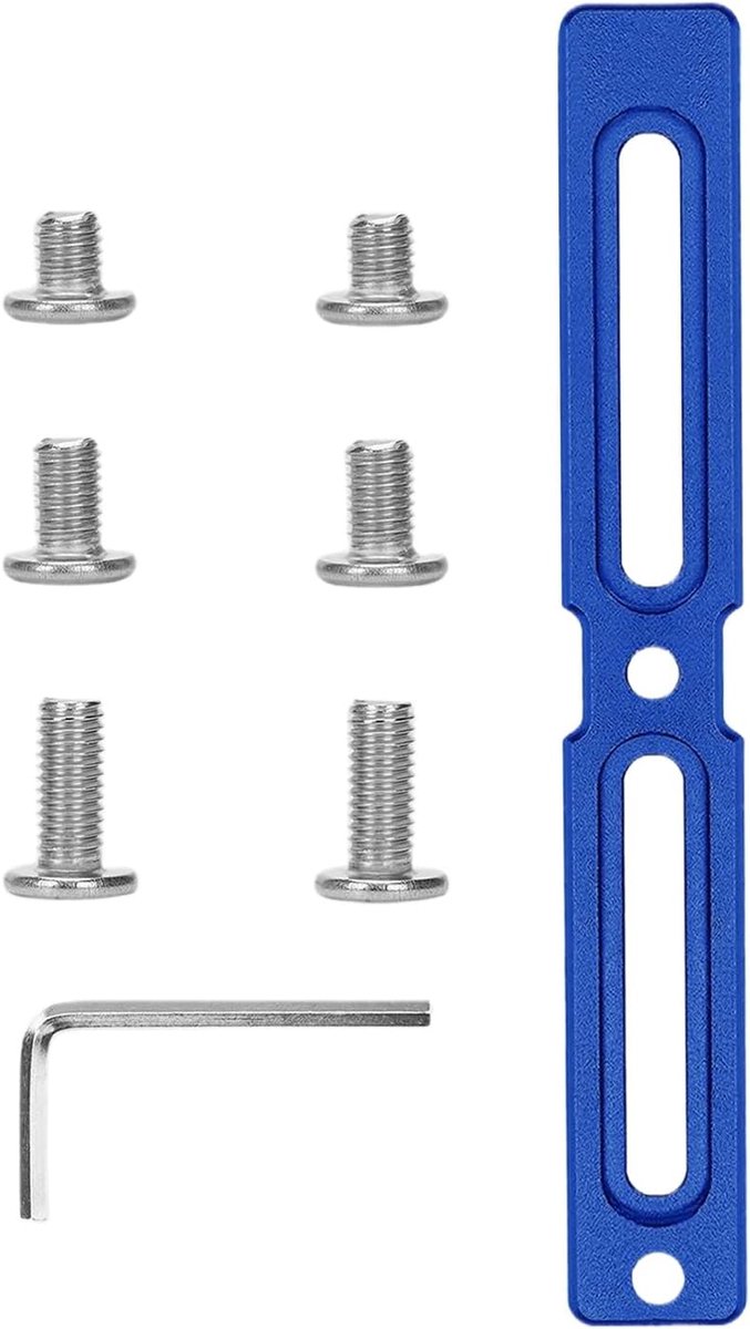 Fleshouder Adapter - Fiets Accessoire - Fietstochten Uitbreiden - Universele Montage - 16 x 6 x 1 cm - Blauw