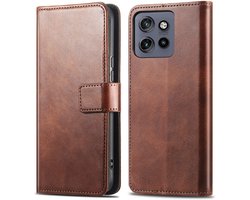 imoshion Hoesje - Geschikt voor Motorola ThinkPhone 25 / Motorola Edge 50 Neo - Luxe Bookcase - Donkerbruin