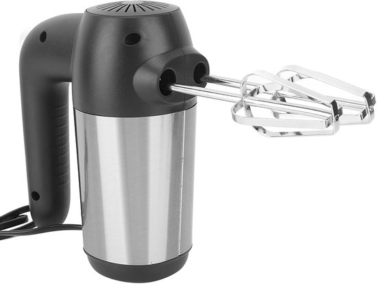 Elektrische Handmixer - Keukenmixer Garde - Snel Mixen Bakken - 450W Krachtige Motor - 19x15x8 cm - Zwart — afbeelding 4
