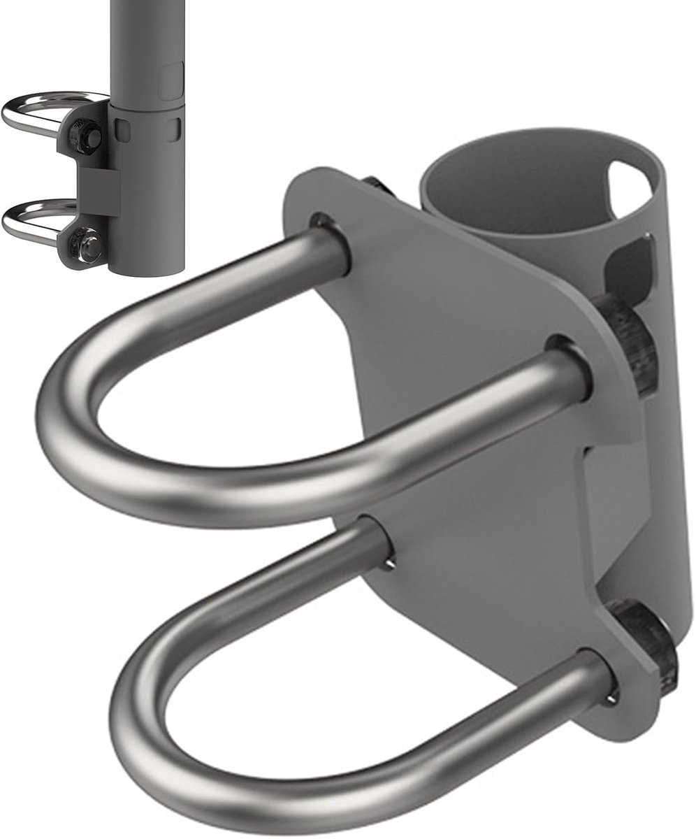 Antenne Mast Houder - Mast Bevestiging - Stabiele WiFi - Roestvrij Staal - 11 cm - Zilverkleurig