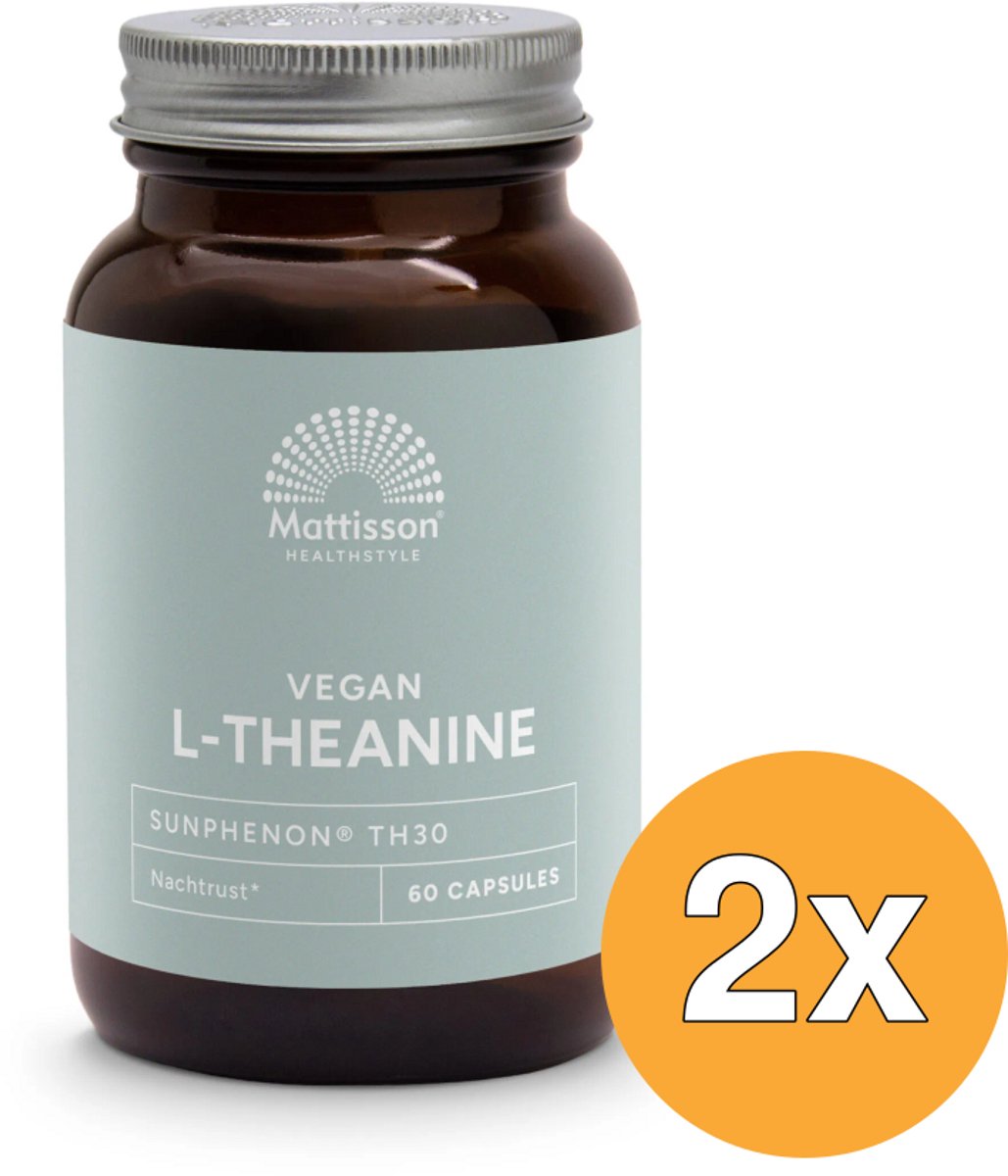 2x Mattisson L-Theanine 200Mg Sunphenon (60 vega capsules)