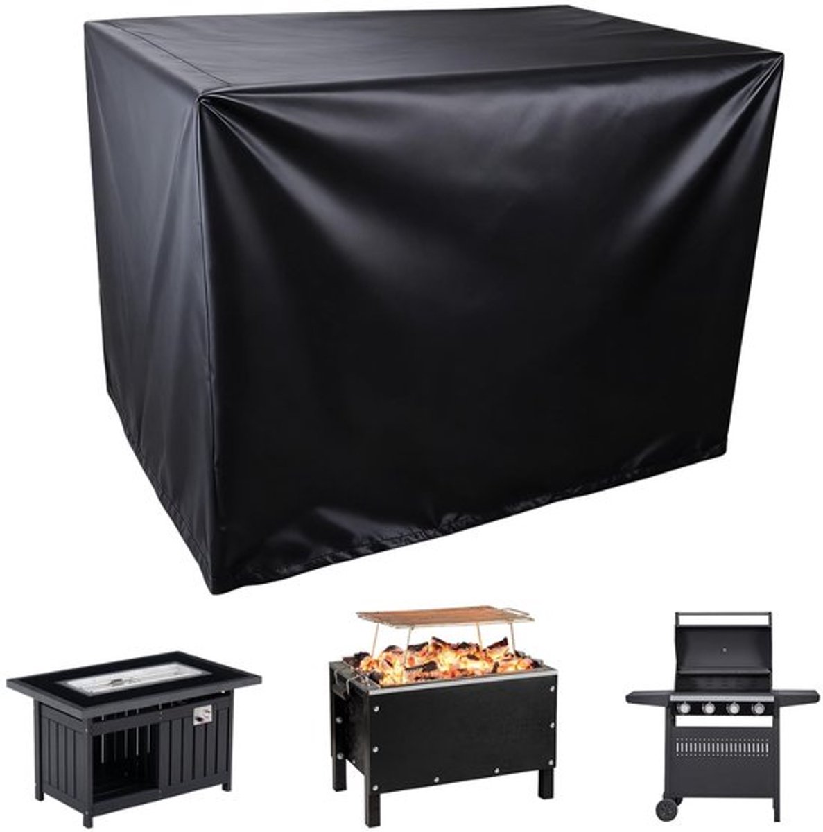 Waterdichte cover voor de dailygoody fire pit 77x77x64 cm